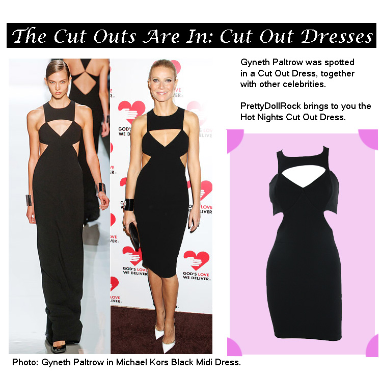 pretty doll rock blog, cut out dresses, black cut out dress